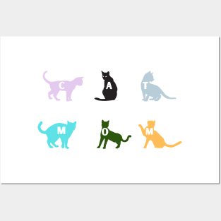 Cat Mom Posters and Art